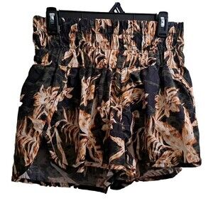 Free People Movement The Way Home High Waisted Shorts Women M Floral Hawaiian
